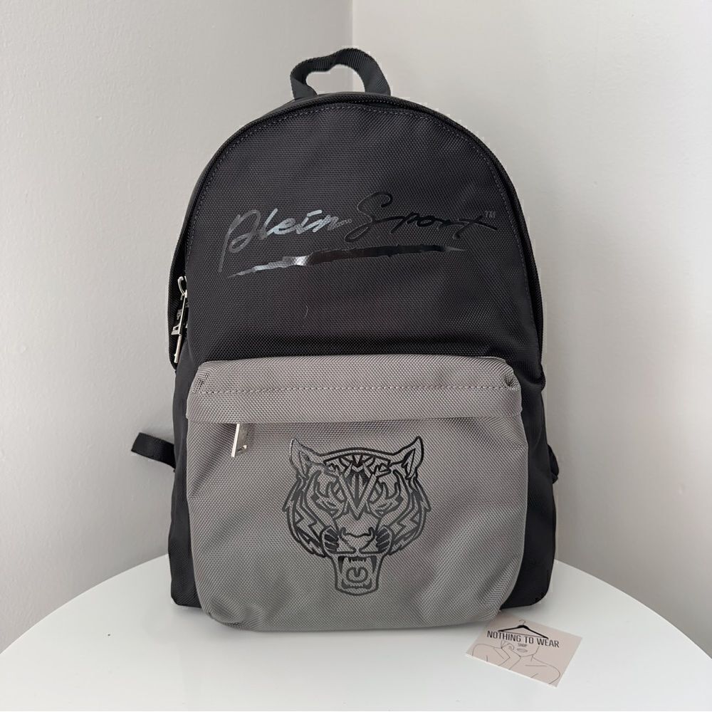 PHILIPP PLEIN SPORT Backpack Grey Black Designer